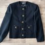 Elegant Vintage Herbert Grossman Black Skirt Suit Designed by Cynthia Steffe Made in USA Image 5