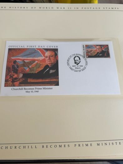 The History of World War II in post stamps