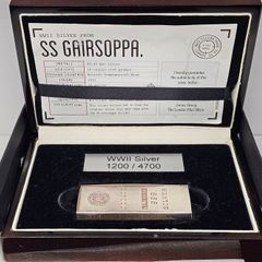 Niue Island 2015 Silver 10oz 50 Dollars H.M. Mint Bombay WWII Silver From Convoy SL 64 SS Gairsoppa