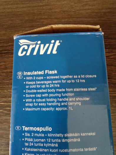 Double Insulated Flask.