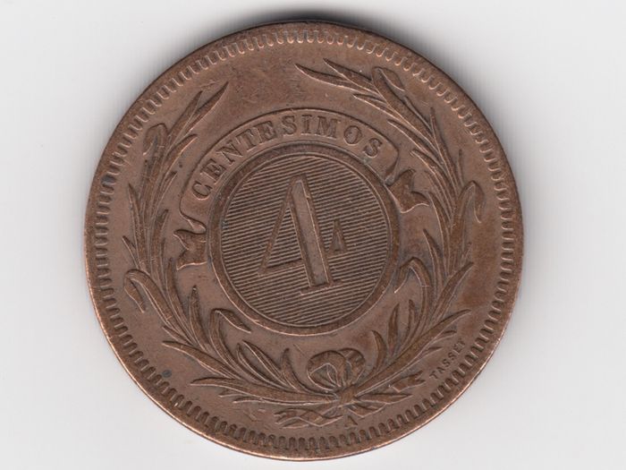(A)Uruguay 1869  Coin( no. 433)