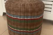 Woven Wicker Stool