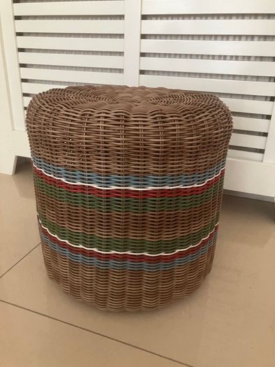 Woven Wicker Stool