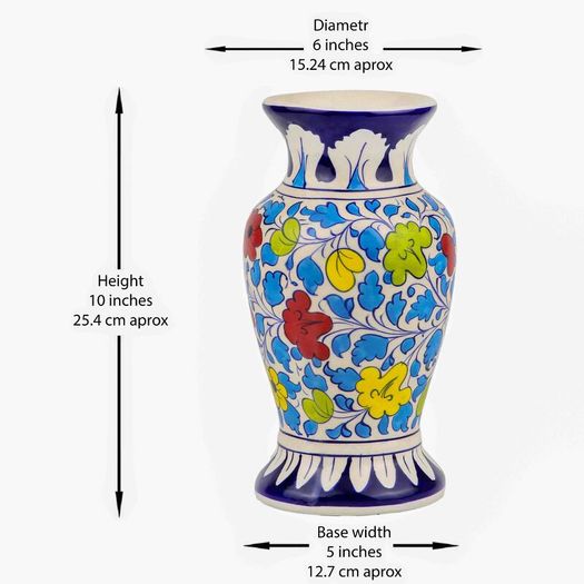Handmade and Hand Painted Ceramic Flower Vase | Warehouse Clearance | Massive Discount | Bargain price