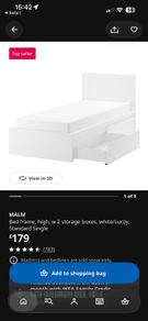 Malm single bed (ikea)