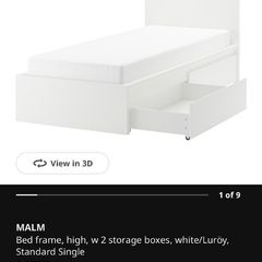 Malm single bed (ikea)