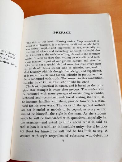 Writing with a purpose
