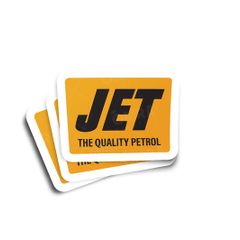 Jet Petrol Station Glossy Stickers 3-Pack