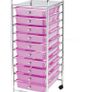 Home Storage Trolley On Wheels With 10 Drawer Storage Unit For Salon Beauty Make Up Home Office Organizer Image 2