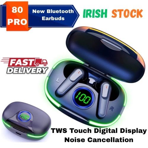 2025 PRO Bluetooth 5.1 Earbuds TWS Wireless In-Ear LED Display Noise Cancelling