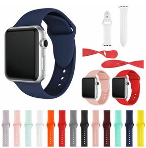 Soft Silicone Band Replacement Straps For Apple Watch 1, 2, 3, 4 38/40/42/44mm