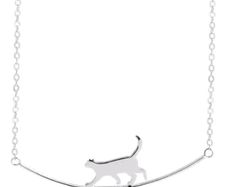 Silver Cat Pendant Whimsical & Minimalist Charm