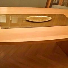 Genuine solid oak dining table
