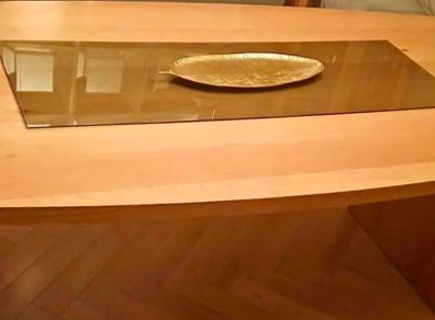 Genuine solid oak dining table
