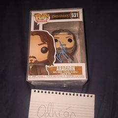 Lord of the Rings Signed Funko Pop Aragorn