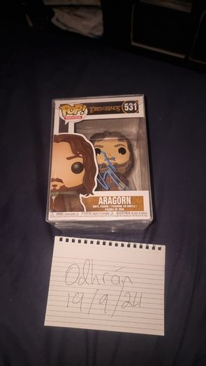 Lord of the Rings Signed Funko Pop Aragorn