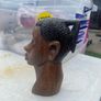 Wooden Head. Some Hairline Cracks Image 4