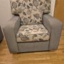 HandMade Large 2 Seater Sofa, Armchair and FootStool For Sale Image 2
