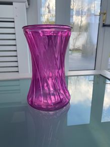 Pink glass Vase