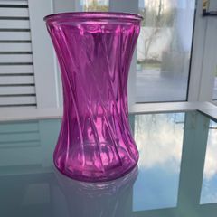 Pink glass Vase