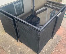 8 piece Rattan garden set.