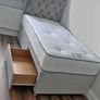 New Stylish Single,Double 4ft, 4ft6, King 5ft And 6ft Superking Sizes Divan Beds Instock. Drawers And Optional Tufted Mattresses Available. Free Delivery Image 10