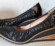 Bioeco By Arka Ladies Black Wedges