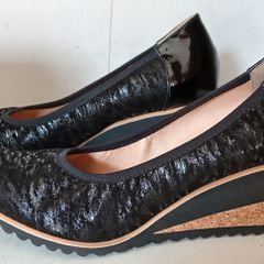 Bioeco By Arka Ladies Black Wedges