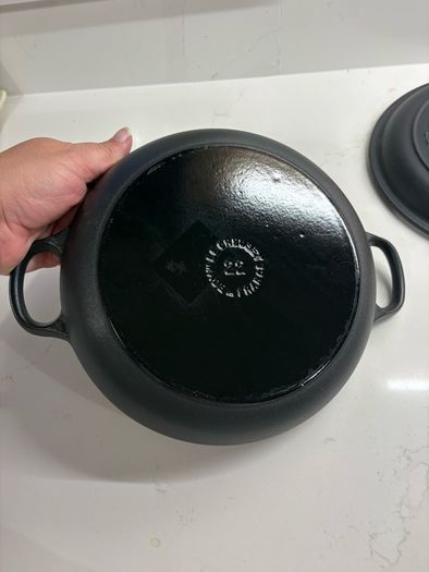 le creuset shallow casserole braiser