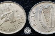 [#450] - Ireland 1949 | Irish 1/4d | Farthing | Woodcock | KM.9 | UNC