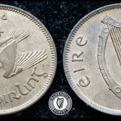 [#450] - Ireland 1949 | Irish 1/4d | Farthing | Woodcock | KM.9 | UNC