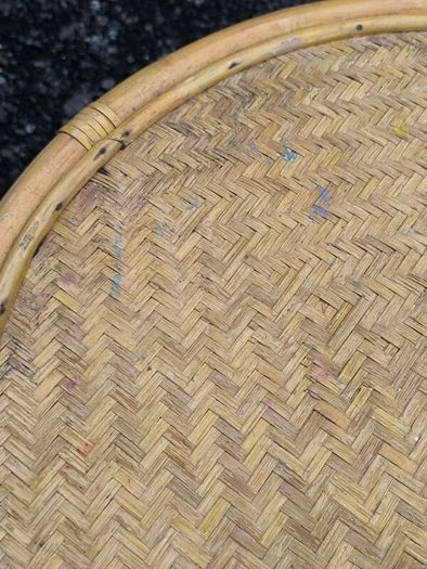 vintage wicker table
