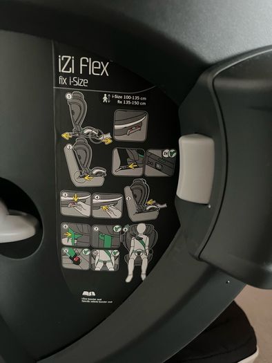 BeSafe iZi Flex FIX i-Size High Back Booster Seat | Black Cab | Excellent Condition