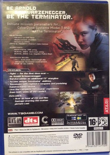Terminator 3: Rise Of The Machines [2003] (Playstation 2 Game) [PAL]