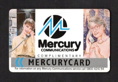 Great Britain Mercury Communication Complimentary (GPT - Magnetic) Phone Card