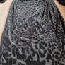 Marks and Spencer Black Leopard Velour-feel Midi Dress, Size 10 Image 3