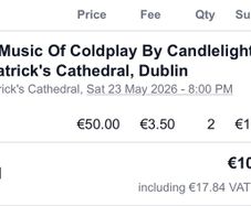 Music of Coldplay by candlelight