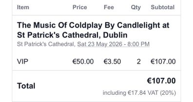 Music of Coldplay by candlelight