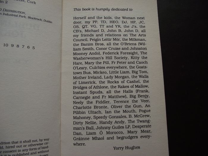 1977 'The Book of Dublinman Jokes' by Y.M. Hughes