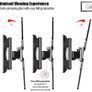 Ultra Slim Tilt Swivel TV Wall Bracket Mount  For 24-55 Inch LED LCD Plasma & Curved Screens Image 4