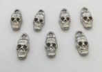 Silver Scull Charm