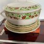 ceramic serving dish & plates Image 3