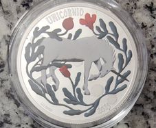 Portugal 5 Euro Silver (.925) Proof Coin 2023 - Unicorn - Heroes and Creatures of Mythology