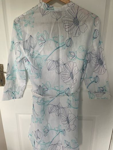 Monsoon Embroidered Linen tunic - 3 quarter length sleeve