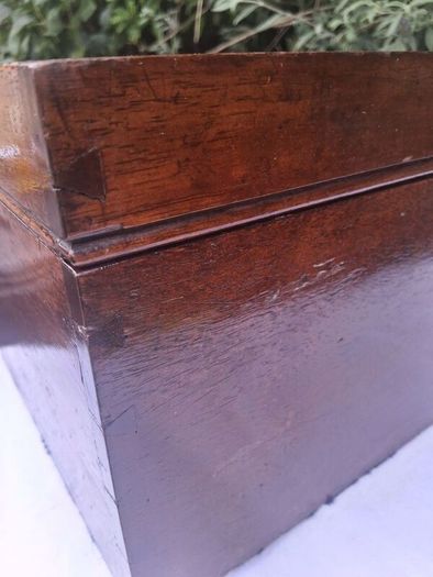 Sheraton Revival Large Mahogany Tea Caddy(Circa 1850)