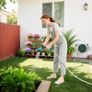 Wall-Mounted Garden Hose Reel 30 m x 13 mm Automatic Retractable Water Hose Reel gray Image 3