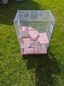 3 Story Pink Hamster Cage