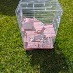 3 Story Pink Hamster Cage