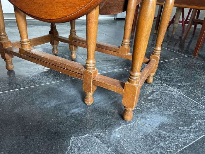 Folding wooden table