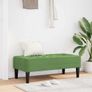 Bench Light green 113 x 57 x 39 cm Velvet Image 3